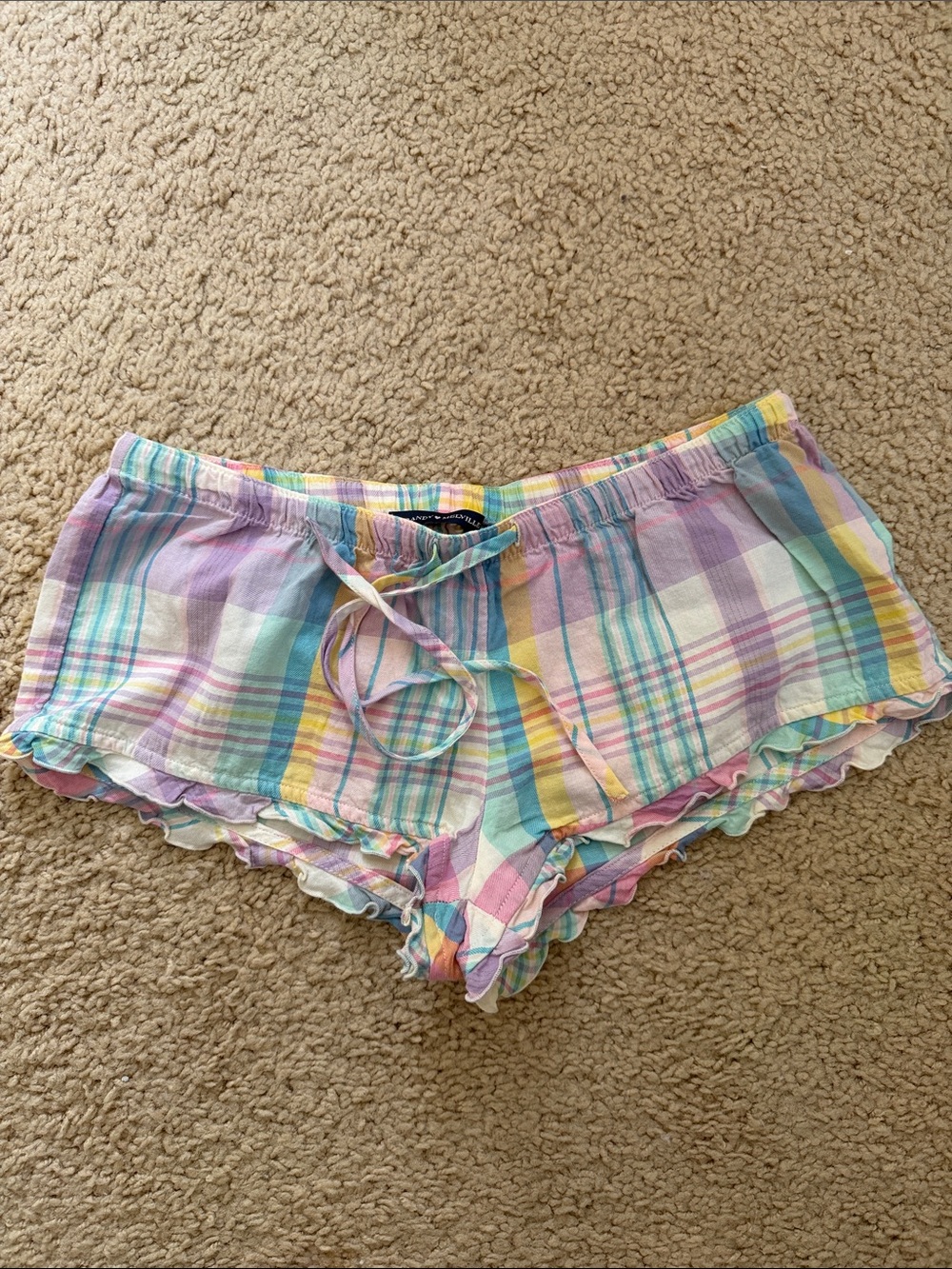 Brandy melville  Pastel Plaid poppy shorts